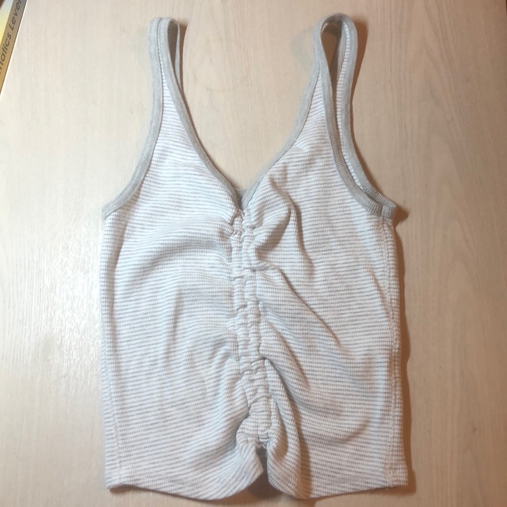 Abercrombie and Fitch Ribbed Cinch Tank